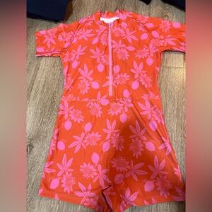 Lime Ricki Passionfruit Rash Guard One Piece Swimsuit XL